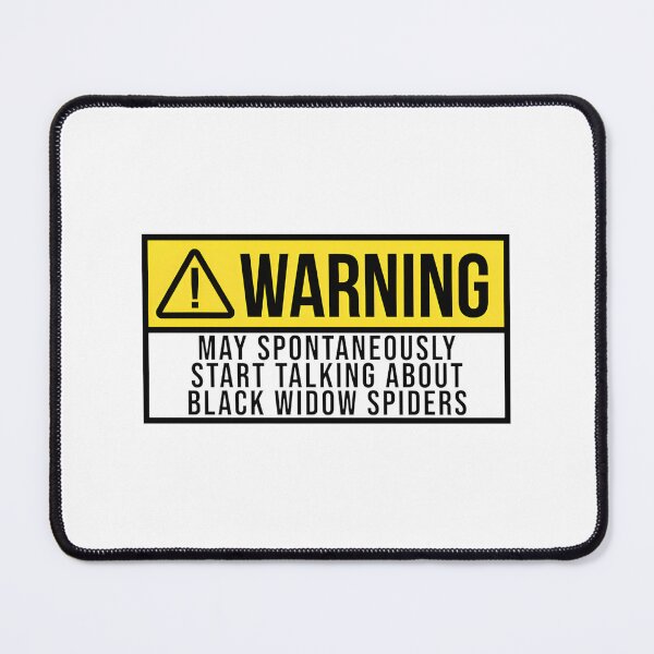 Item preview, Funny Quote Design About Talking Spontaneously About Black Widow Spiders designed and sold by hichemmaache.