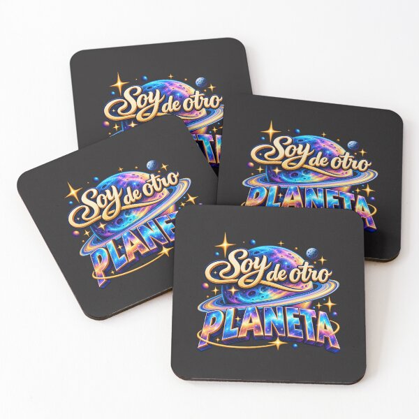 Item preview, Soy de Otro Planeta – Colorful Cosmic Spanish Typography designed and sold by MetaModel Editions.