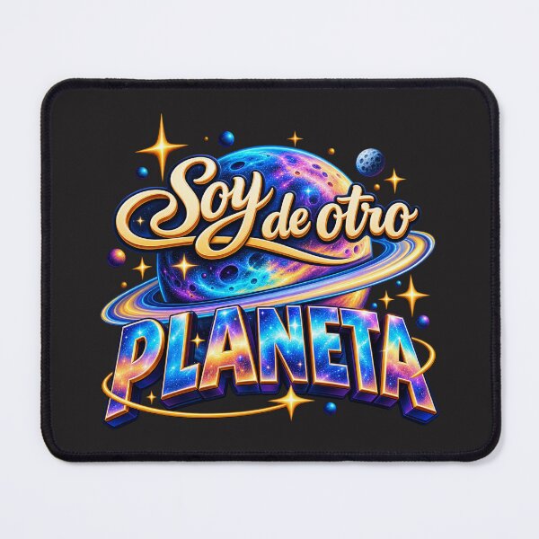 Item preview, Soy de Otro Planeta – Colorful Cosmic Spanish Typography designed and sold by MetaModel Editions.