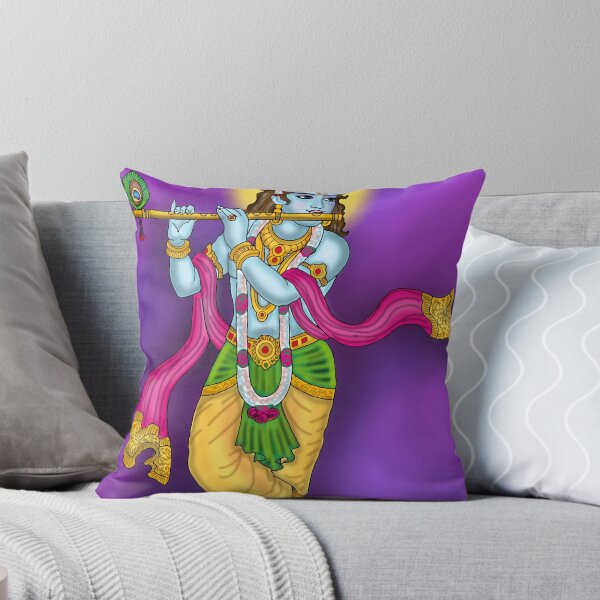 Item preview, Lord Krishna Digital Drawing | Hindu God Krishna Spiritual Artwork designed and sold by Harshit_Digital_Arts.