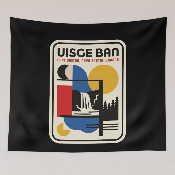 Item preview, Retro Uisge Ban Bauhaus Geometric Skyline designed and sold by k3rstman1.