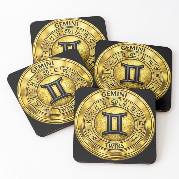 Item preview, Gemini Zodiac Symbol – Gold Disc designed and sold by Warrior’s Path.