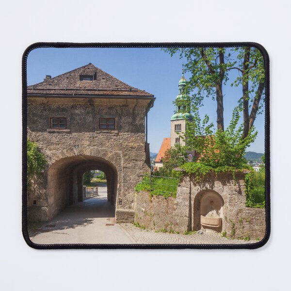 Item preview, Monikapforte city gate with Müllner parish church, city of Salzburg, Salzburg designed and sold by Torsten Krüger.