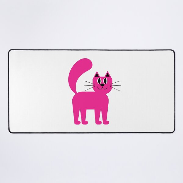Item preview, Cute Pink Cat – Adorable Funny Feline Cartoon Design for Cat Lovers designed and sold by Ikochane.