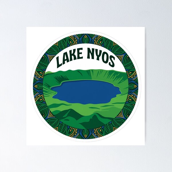 Item preview, Lake Nyos Cameroon Sticker designed and sold by Imaginarium of Chaos falcon88 .