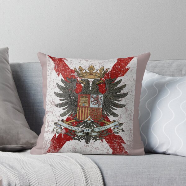 Item preview, Spanish Imperial Eagle & Burgundy Cross Flag designed and sold by Lidra Zehcnas.