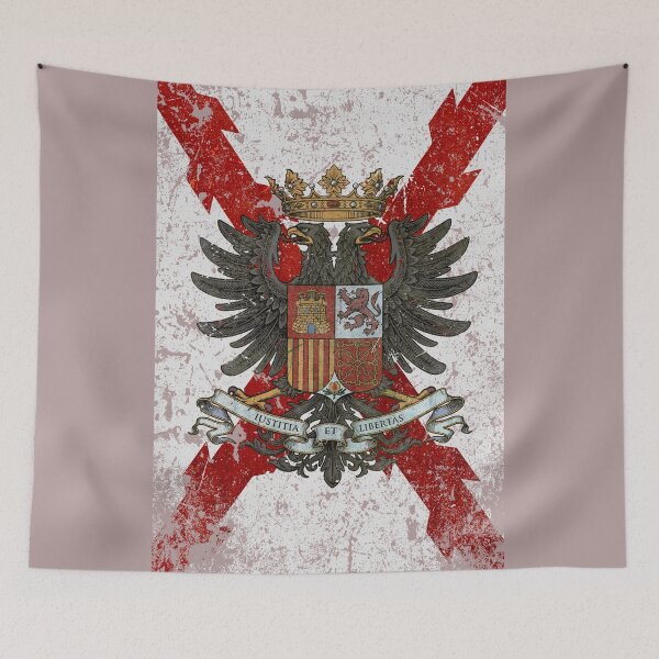 Item preview, Spanish Imperial Eagle & Burgundy Cross Flag designed and sold by Lidra Zehcnas.