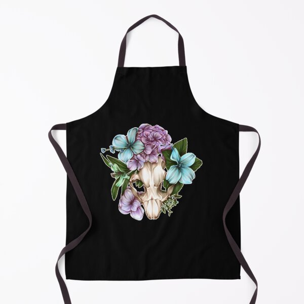 Item preview, Beaver Skull with Floral Elements Artistic Design for Nature Lovers designed and sold by Nishant Turekar.