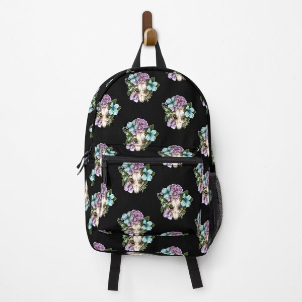 Item preview, Beaver Skull with Floral Elements Artistic Design for Nature Lovers designed and sold by Nishant Turekar.
