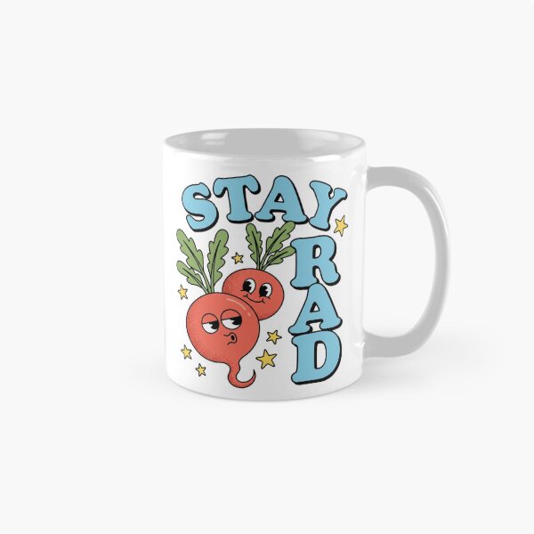 Item preview, Stay Rad Radish Pun Retro 1930s Rubber Hose Cartoon Gardening Veggie Humor Graphic    designed and sold by raedattia.