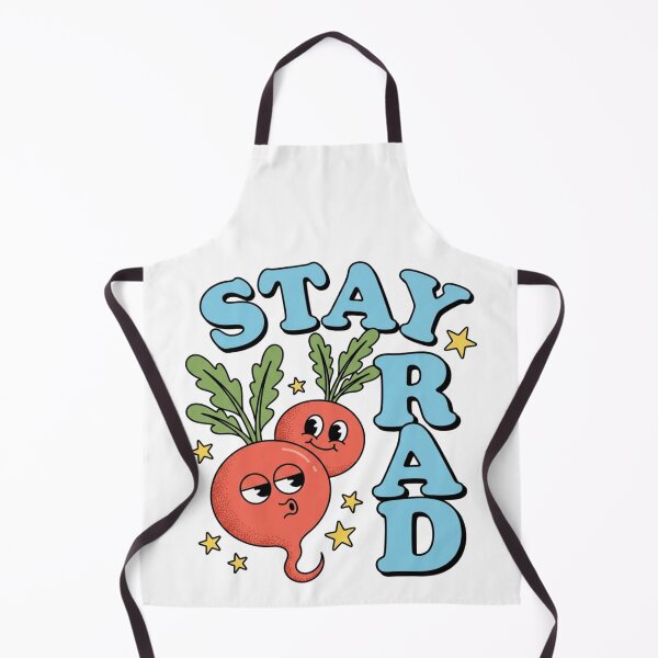 Item preview, Stay Rad Radish Pun Retro 1930s Rubber Hose Cartoon Gardening Veggie Humor Graphic    designed and sold by raedattia.