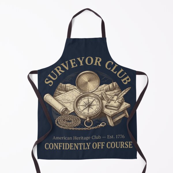 Item preview, Surveyor Club Confidently Off Course Badge designed and sold by CalmCapy Co.