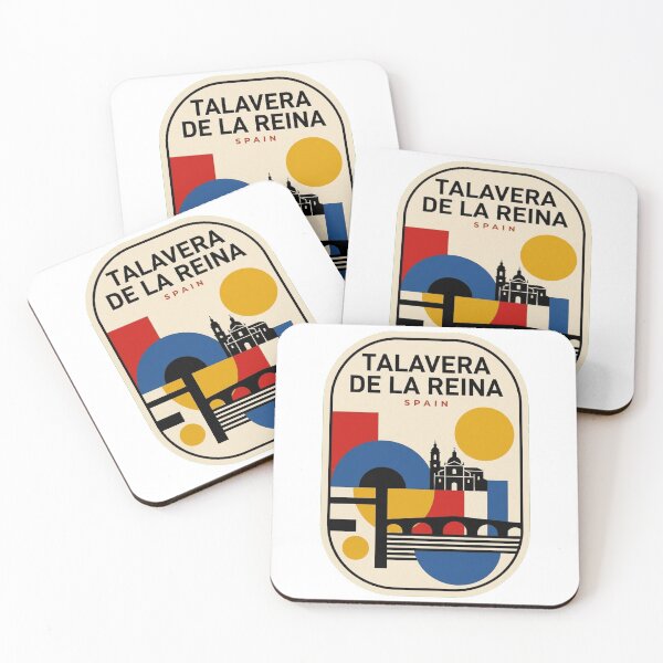 Item preview, Retro Talavera De La Reina Bauhaus Geometric Skyline designed and sold by k3rstman1.