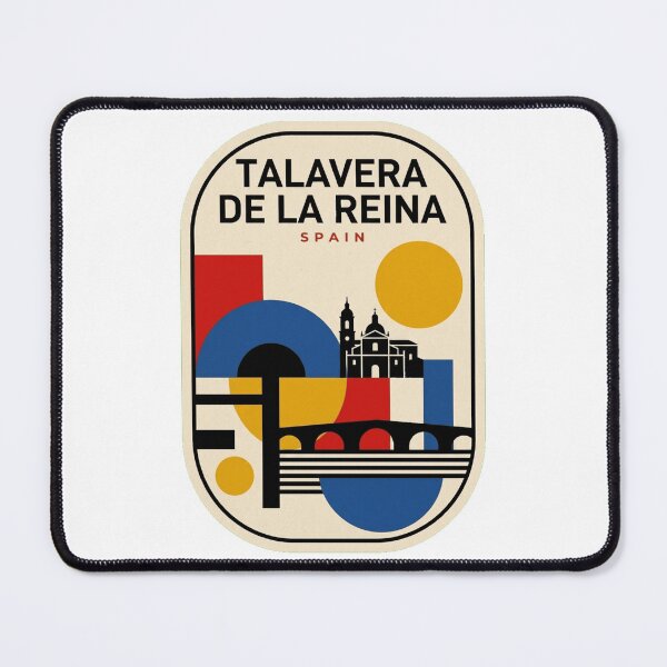 Item preview, Retro Talavera De La Reina Bauhaus Geometric Skyline designed and sold by k3rstman1.