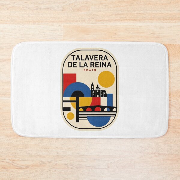 Item preview, Retro Talavera De La Reina Bauhaus Geometric Skyline designed and sold by k3rstman1.