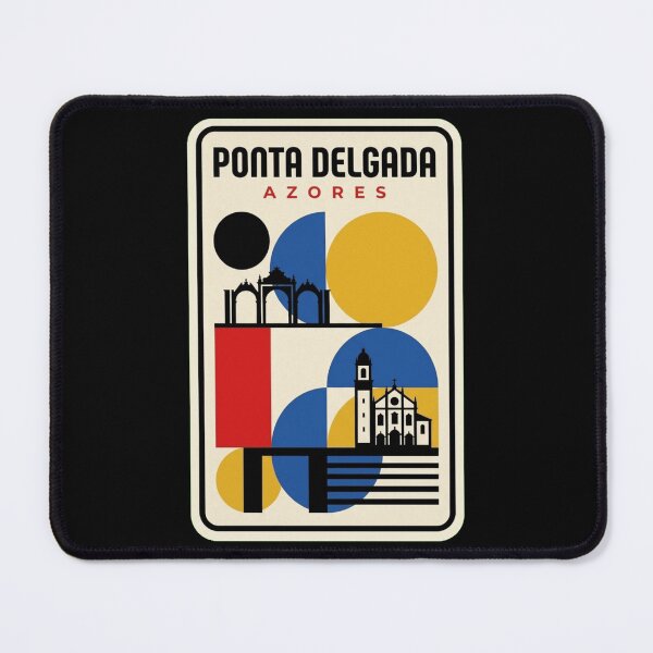 Item preview, Retro Ponta Delgada Bauhaus Geometric Skyline designed and sold by k3rstman1.