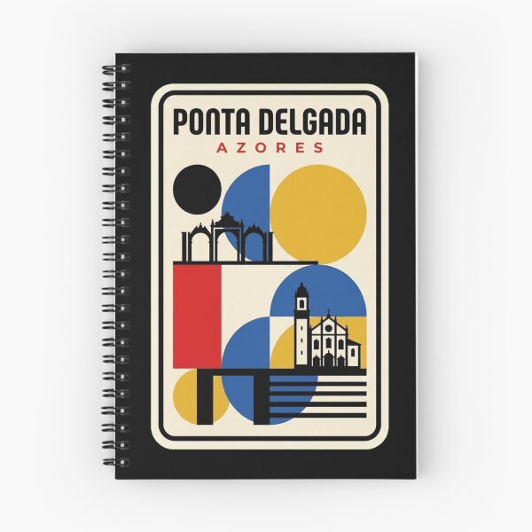 Item preview, Retro Ponta Delgada Bauhaus Geometric Skyline designed and sold by k3rstman1.
