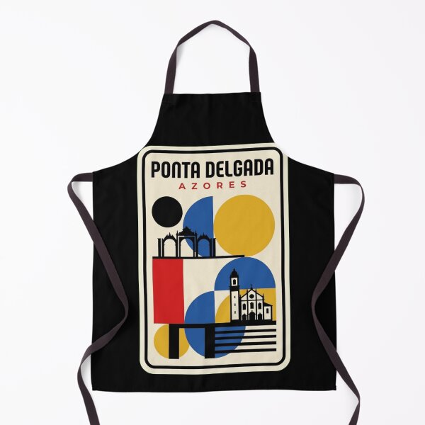 Item preview, Retro Ponta Delgada Bauhaus Geometric Skyline designed and sold by k3rstman1.