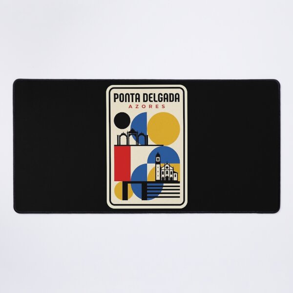 Item preview, Retro Ponta Delgada Bauhaus Geometric Skyline designed and sold by k3rstman1.