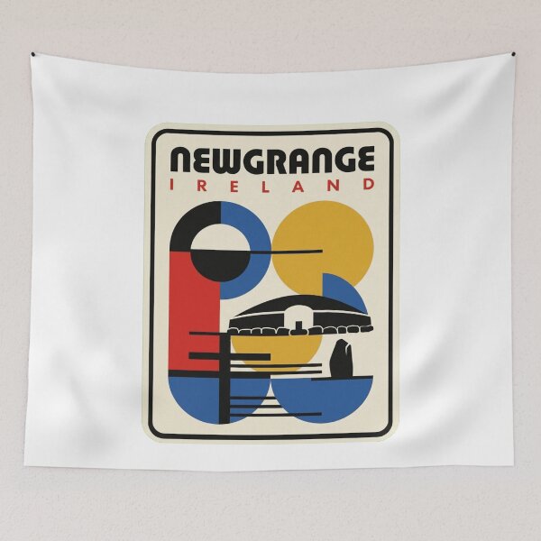 Item preview, Retro Newgrange Bauhaus Geometric Skyline designed and sold by k3rstman1.