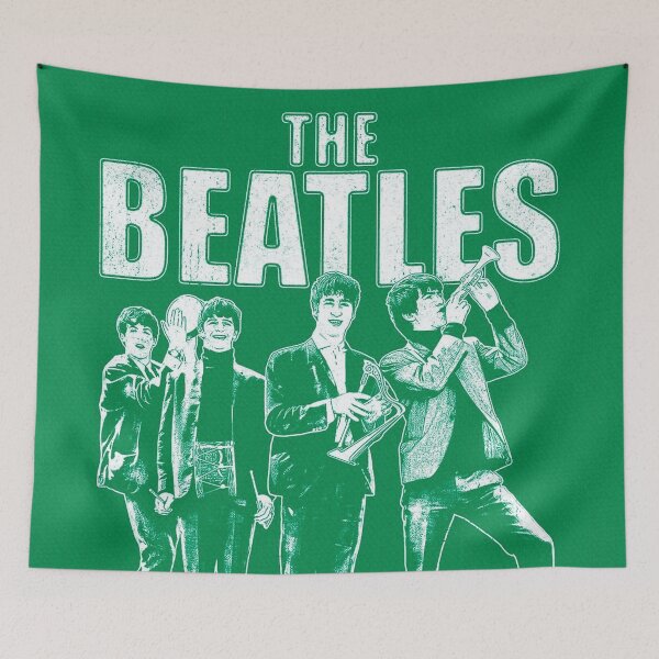 Item preview, Green Beatles Silhouette designed and sold by COFFEEWITHARTS.