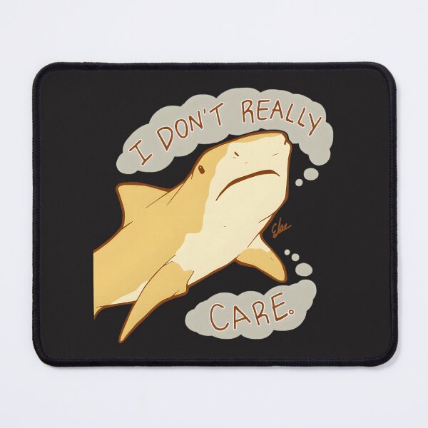 Item preview, The Shark Who Does Not Care - Cool and Casual Ocean Predator Illustration designed and sold by Nishant Turekar.