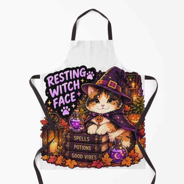 Item preview, Resting Witch Face Calico Cat Design | Chaos Cat Club Halloween Witch designed and sold by DailyStruggleCo.