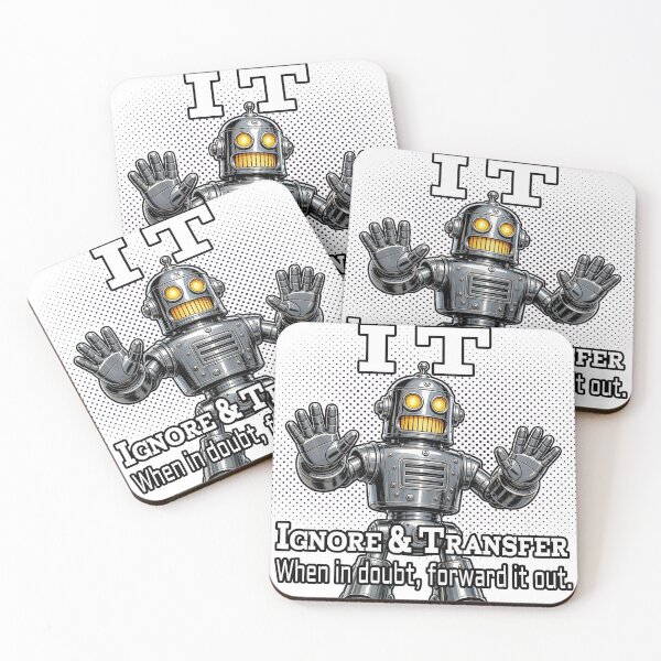 Item preview, Ignore & Transfer — Retro Robot IT Tech Humor designed and sold by A-T-H.