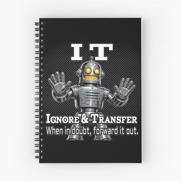 Item preview, Ignore & Transfer — Retro Robot IT Tech Humor designed and sold by A-T-H.