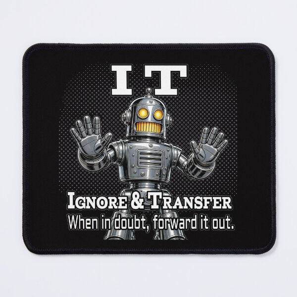 Item preview, Ignore & Transfer — Retro Robot IT Tech Humor designed and sold by A-T-H.