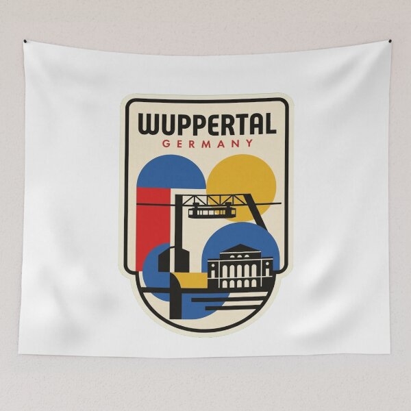 Item preview, Retro Wuppertal Bauhaus Geometric Skyline designed and sold by k3rstman1.