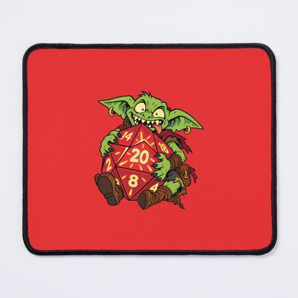 Item preview, Critical Hit Manic Goblin D20 Dice Tabletop RPG designed and sold by KAYJAY DESIGNS.