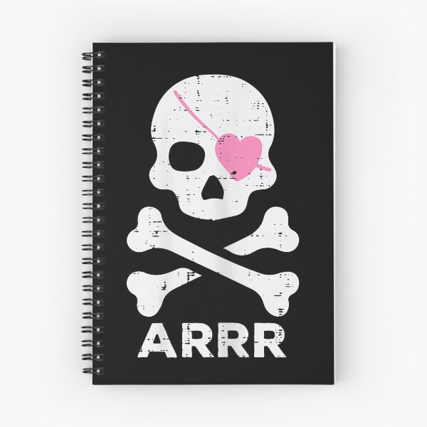 Item preview, Arrr Pirate Heart Eyepatch Skull Bones Cute Halloween Shirt designed and sold by Minranshop.