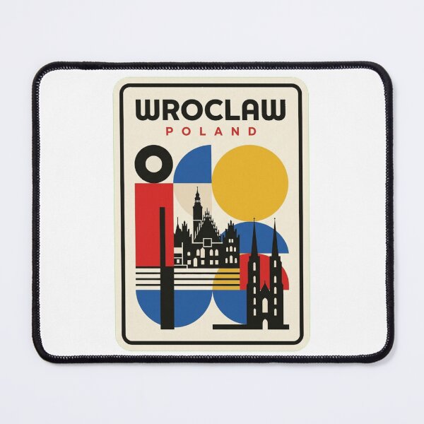 Item preview, Retro Wroclaw Bauhaus Geometric Skyline designed and sold by k3rstman1.