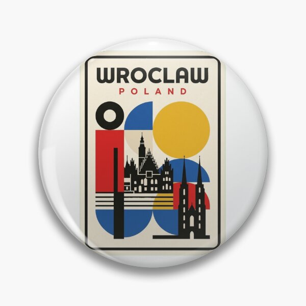Item preview, Retro Wroclaw Bauhaus Geometric Skyline designed and sold by k3rstman1.