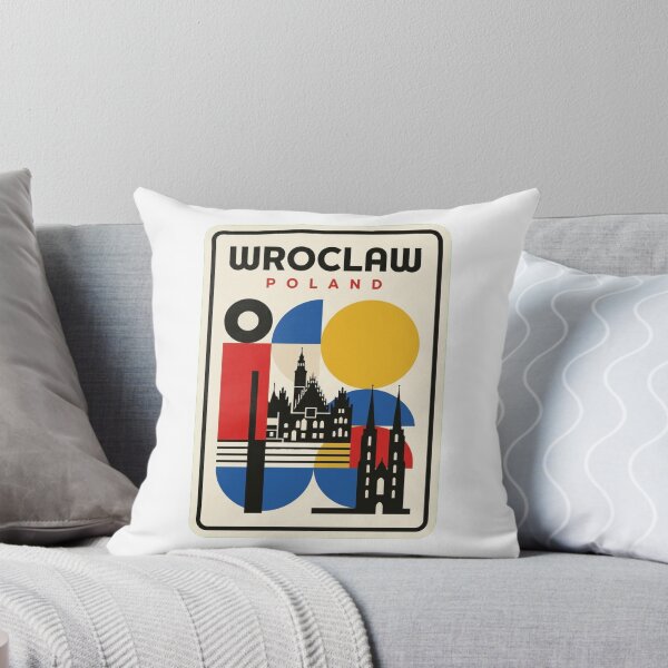 Item preview, Retro Wroclaw Bauhaus Geometric Skyline designed and sold by k3rstman1.
