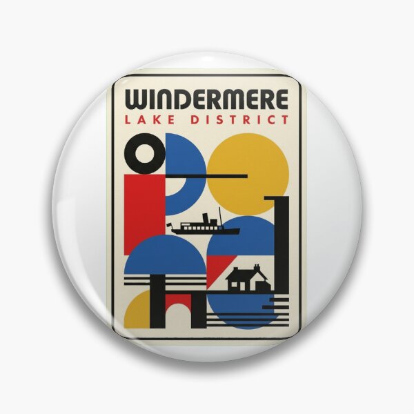 Item preview, Retro Windermere Bauhaus Geometric Skyline designed and sold by k3rstman1.