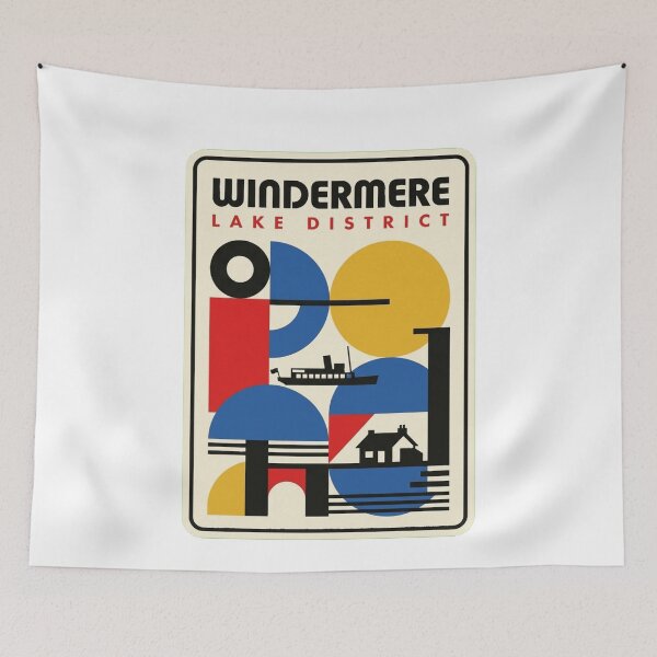 Artikelvorschau, Retro Windermere Bauhaus Geometrische Skyline entworfen und verkauft von k3rstman1.