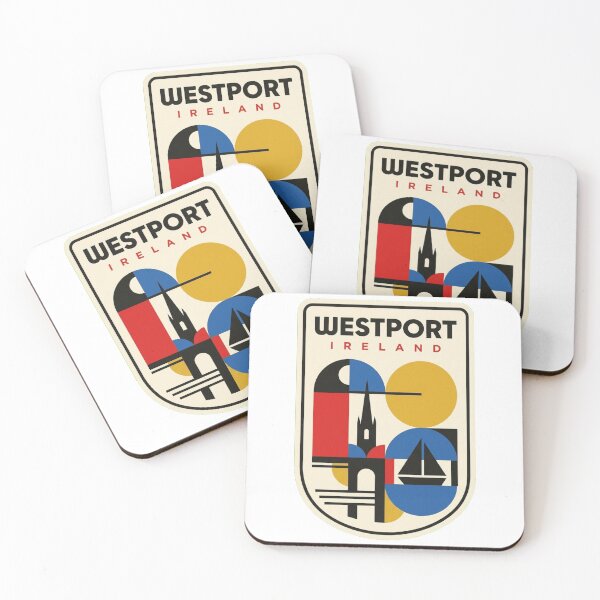 Item preview, Retro Westport Bauhaus Geometric Skyline designed and sold by k3rstman1.