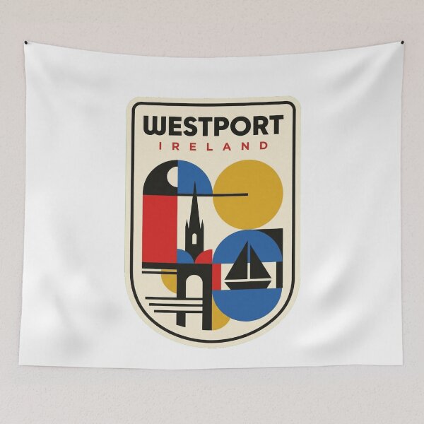 Item preview, Retro Westport Bauhaus Geometric Skyline designed and sold by k3rstman1.