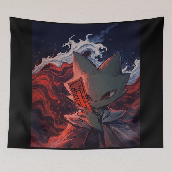 Item preview, Nine Sols Yi Gaming Aesthetic Red Clouds Poster designed and sold by · GAMING SOUL ·.