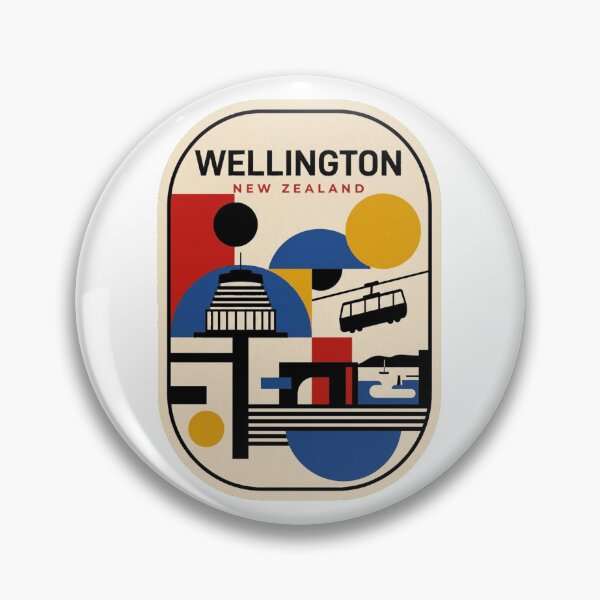 Item preview, Retro Wellington Bauhaus Geometric Skyline designed and sold by k3rstman1.