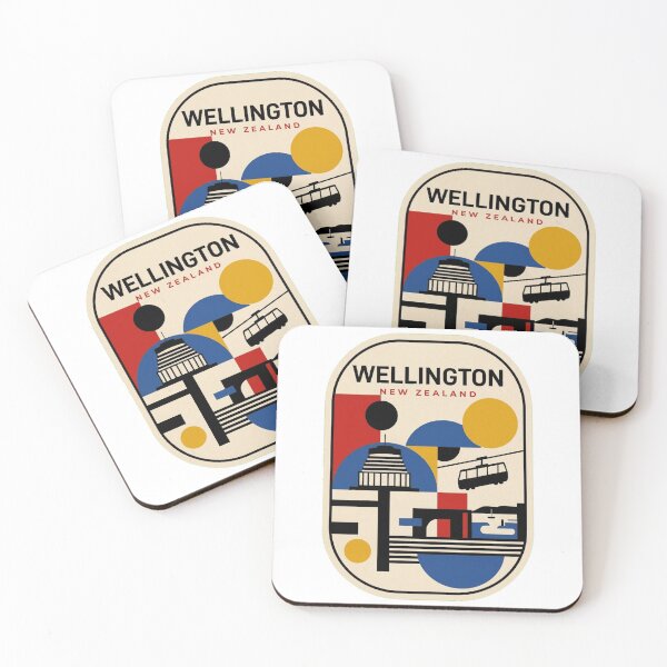 Item preview, Retro Wellington Bauhaus Geometric Skyline designed and sold by k3rstman1.