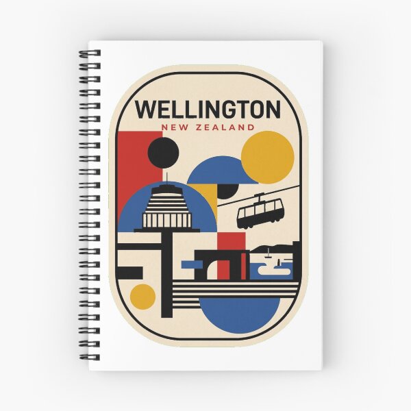 Item preview, Retro Wellington Bauhaus Geometric Skyline designed and sold by k3rstman1.