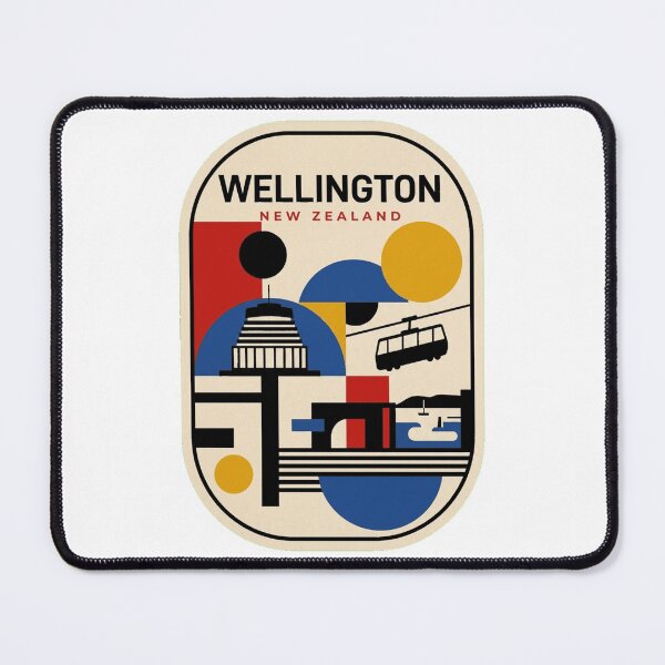 Item preview, Retro Wellington Bauhaus Geometric Skyline designed and sold by k3rstman1.