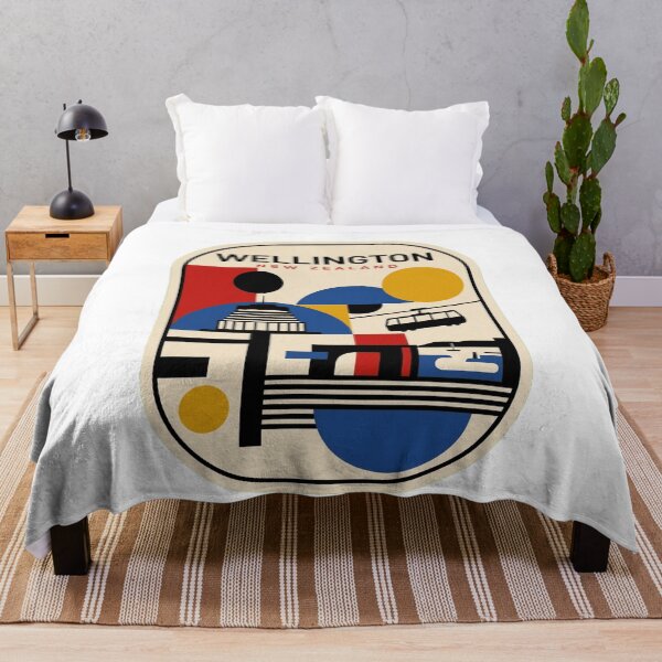 Item preview, Retro Wellington Bauhaus Geometric Skyline designed and sold by k3rstman1.