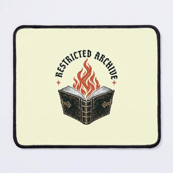 Item preview, Restricted Archive Flaming Spellbook Dark Academia Banned Books designed and sold by KAYJAY DESIGNS.