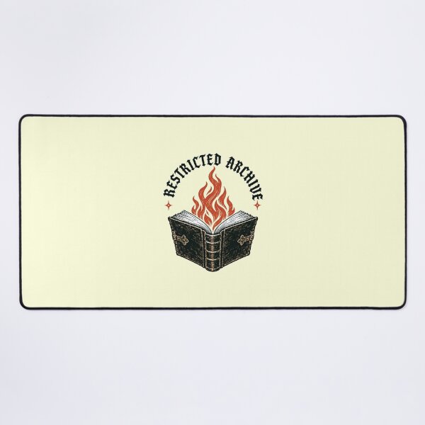 Item preview, Restricted Archive Flaming Spellbook Dark Academia Banned Books designed and sold by KAYJAY DESIGNS.