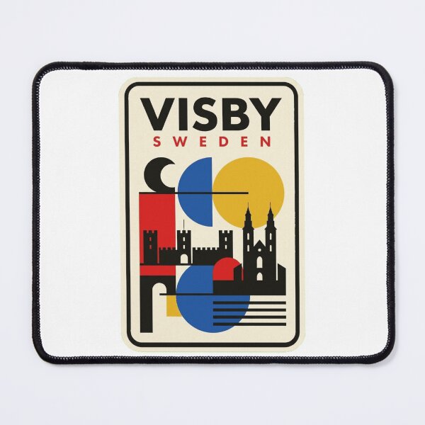 Item preview, Retro Visby Bauhaus Geometric Skyline designed and sold by k3rstman1.