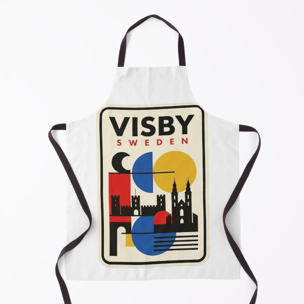 Item preview, Retro Visby Bauhaus Geometric Skyline designed and sold by k3rstman1.